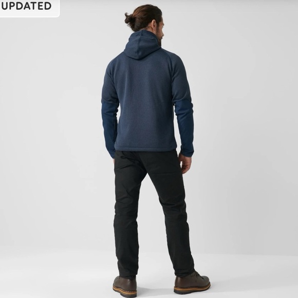 Fjallraven ÖVIK FLEECE NAVY HOODIE Size XXL $170 - Picture 7 of 8